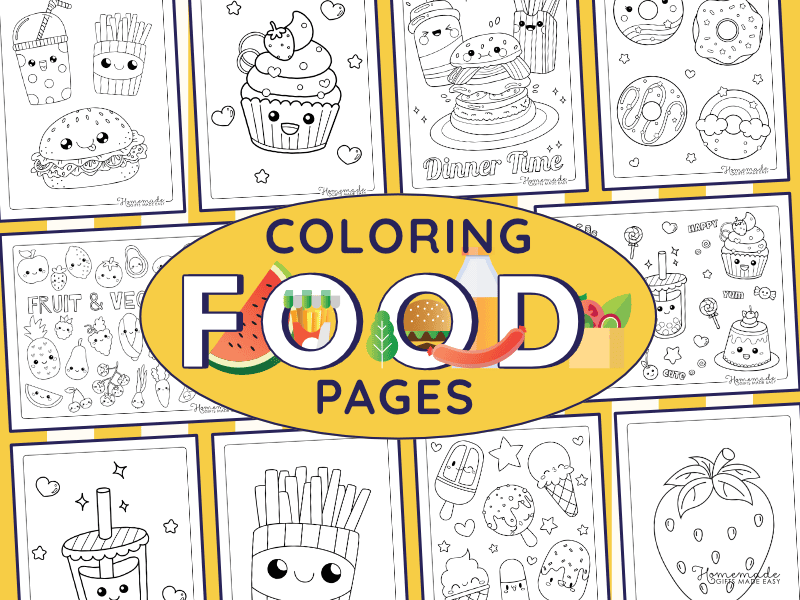 Food Coloring Pages
