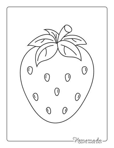 Food Coloring Pages Strawberry