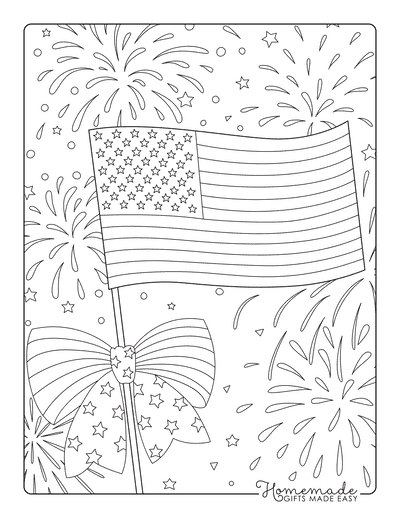 Fourth Of July Coloring Pages Free Independence Day Printables