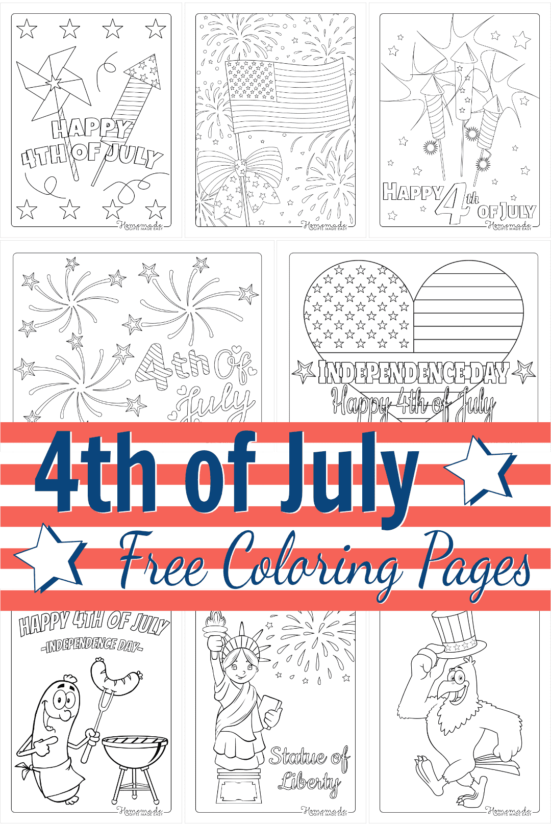 Fourth of July Coloring Pages   Free Independence Day Printables