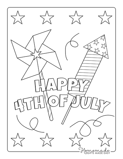 Fourth of July Coloring Pages | Free Independence Day Printables