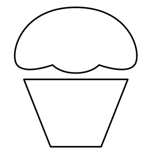 Free Applique Patterns Cupcake Muffin