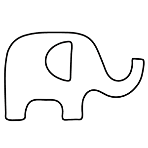 Free Applique Patterns Elephant