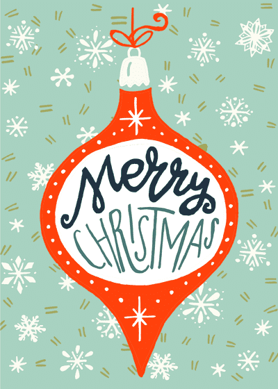 Free Printable Christmas Card Merry Christmas Ornament Decoration
