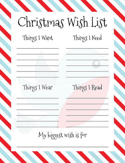 Printable Christmas List Organizer