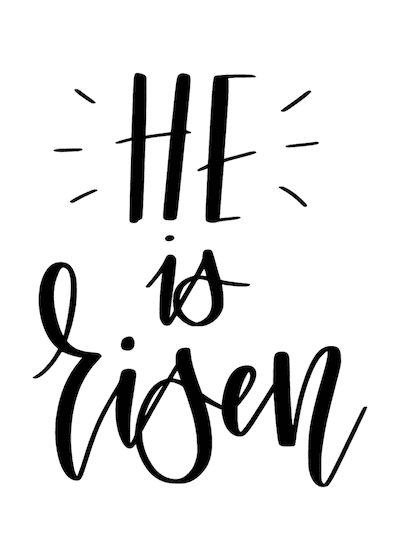 Free Printable Easter Cards 5x7 Christian He Is Risen
