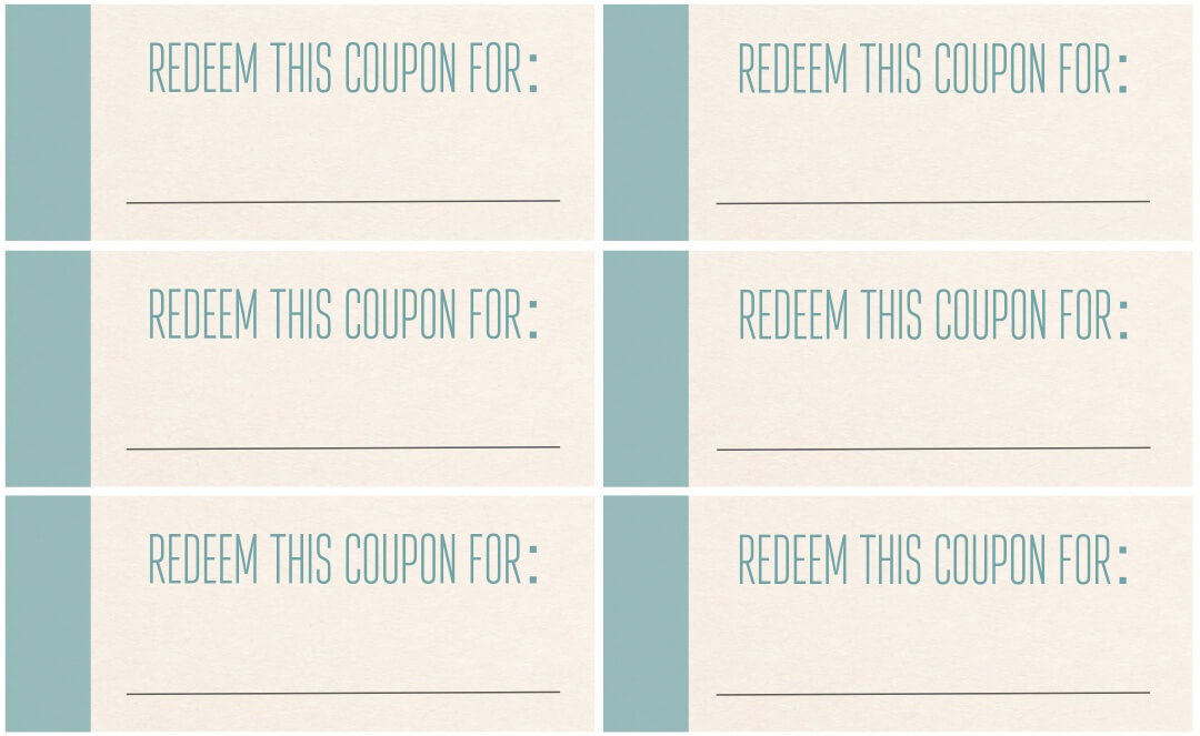 Free Printable Father's Day Coupons