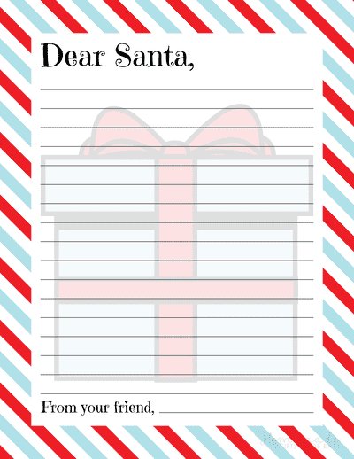 Free Printable Christmas Stationery, Writing Paper, Letter Pad