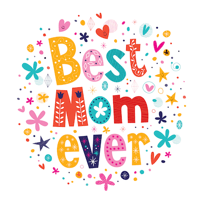 Free Printable Mothers Day Cards Best Mom Ever Colorful