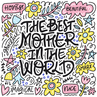 Free Printable Mothers Day Cards Best Mother Doodle