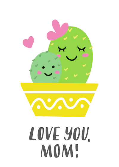 Free Printable Mothers Day Cards Cactus