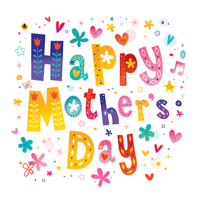 Free Printable Mothers Day Cards Happy Flowers Stars Colorful
