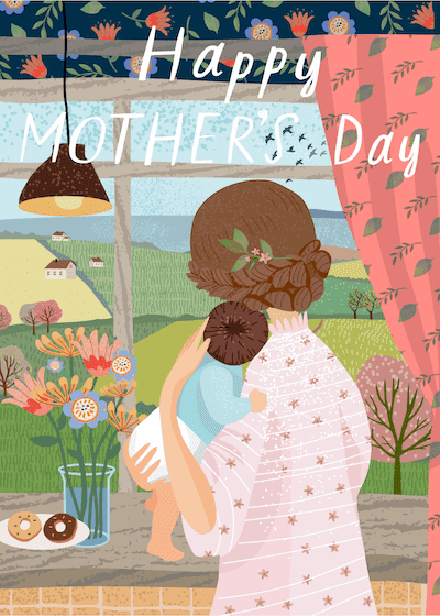 Free Printable Mothers Day Cards Mother and Baby