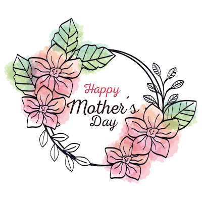 Free Printable Mothers Day Cards Watercolor Flower Happy