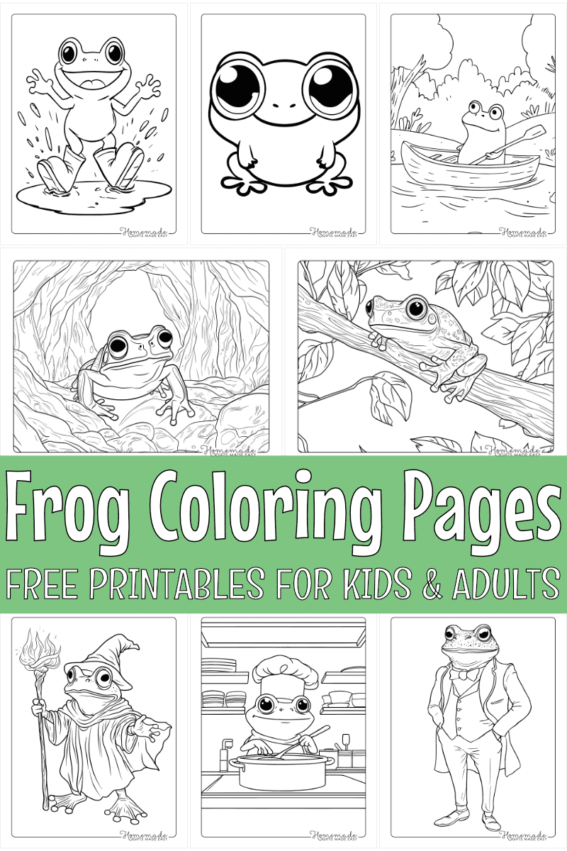frog coloring pages