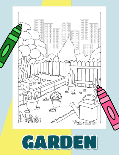 Garden Coloring Pages
