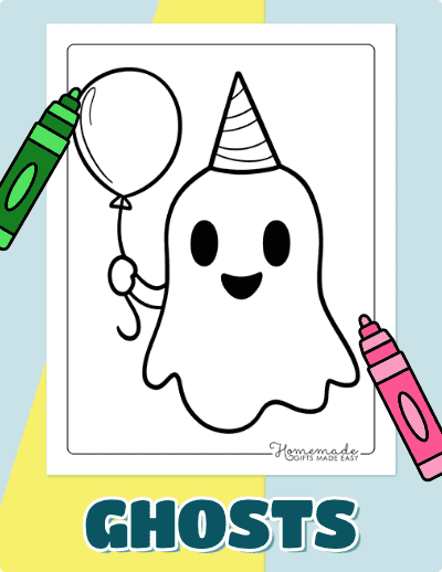 Ghost Coloring Pages