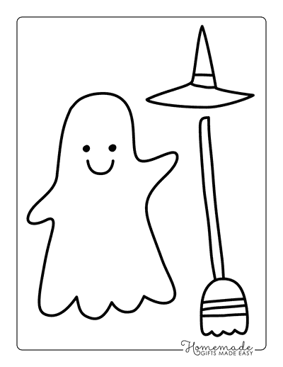 Ghost Templates Cute Ghost Stencil Cutout Witch Costume