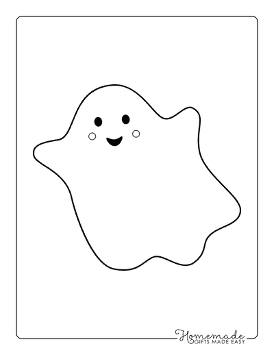 Ghost Templates Simple Cute Ghost Stencil Cutout