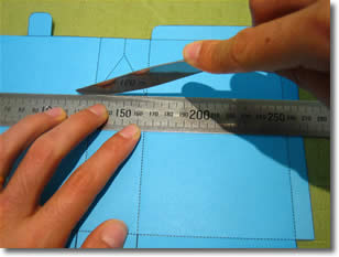 gift bag template instructions step 1