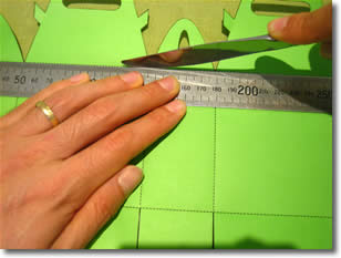 gift bag templates instructions step 1