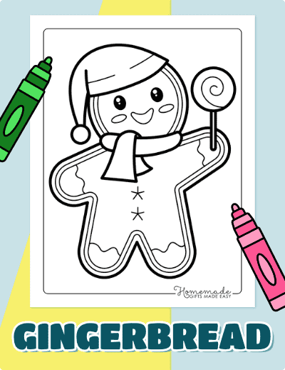 Gingerbread Coloring Pages