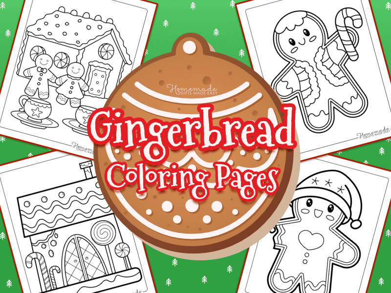 Free gingerbread man coloring pages for kids and adults