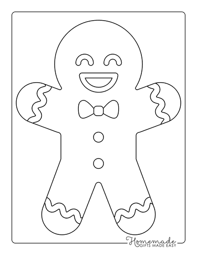 Free Printable Gingerbread Man Templates & Coloring Pages