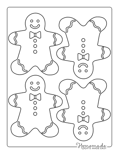Free Printable Gingerbread Man Templates & Coloring Pages