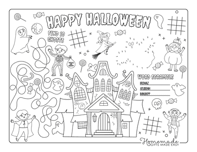 Free Halloween Coloring Pages - Makenstitch