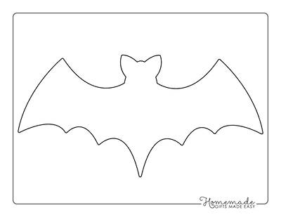Halloween Coloring Pages Bat Template Large