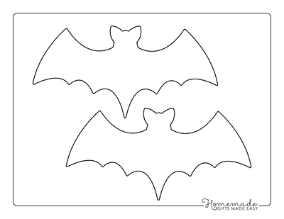 Halloween Coloring Pages Bat Template Medium