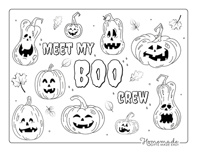 Halloween Coloring Pages Scary Pumpkins