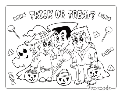 halloween monsters coloring pages