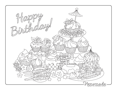 Cupcake Coloring book for Adults: A Positive & Uplifting