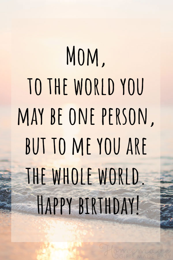 Birthday Quotes For Mom