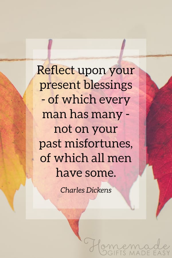happy thanksgiving image charles dickens reflect blessings