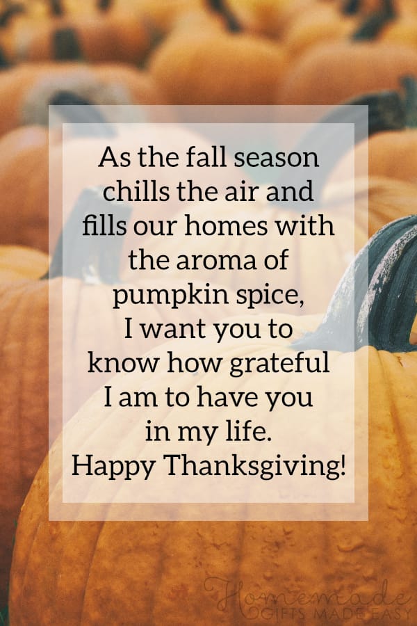 happy thanksgiving image pumpkin spice grateful for you