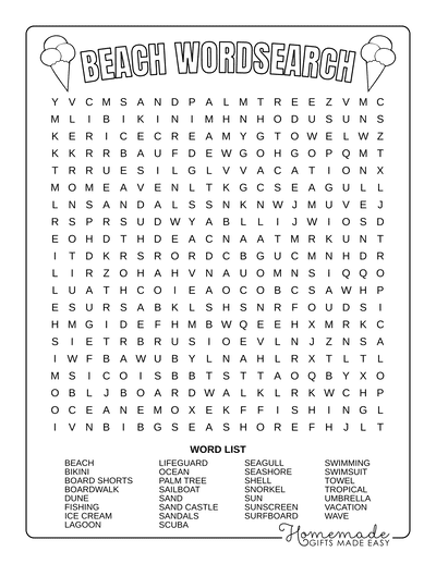 Best Free Word Search Printable Puzzles for Kids & Adults