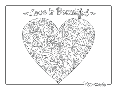 70 Best Heart Coloring Pages | Free Printables for Kids & Adults