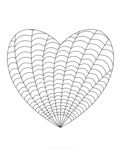 Heart Coloring Pages Intricate Pattern for Adults