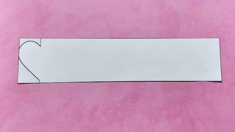paper heart chain step 1