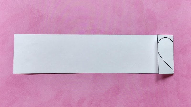paper heart chain step 2