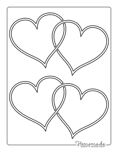 Heart Template Intwined Heart Small