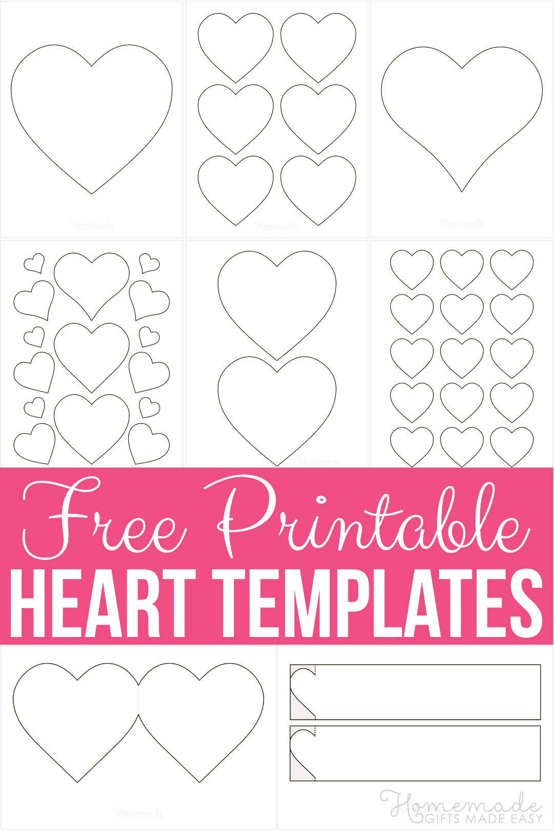 23 Free Printable Heart Templates, Patterns & Stencils Intended For Place Card Template Free 6 Per Page