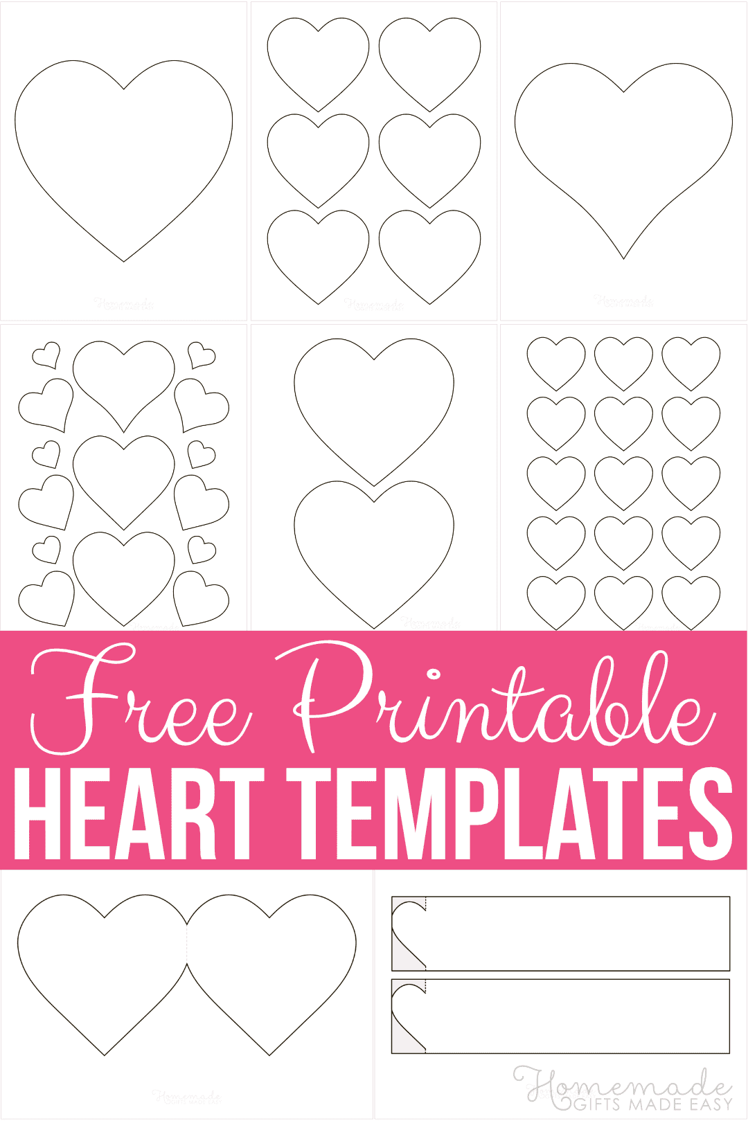 Free Printable Heart Stencils & Star Templates