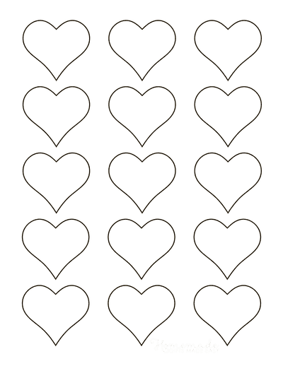 Free Printable Heart Templates Patterns Stencils