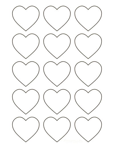 Free Printable Heart Templates Patterns Stencils