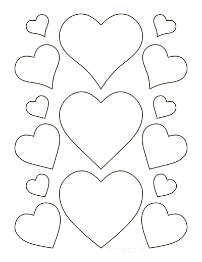 20 Free Printable Heart Templates Patterns Stencils