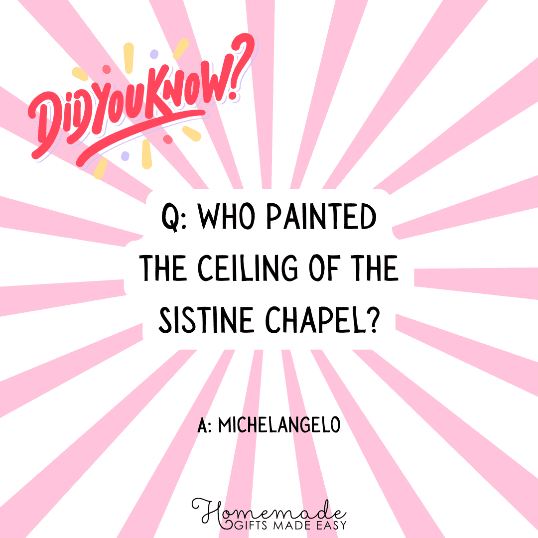 history trivia questions who painted the sistine chapel?